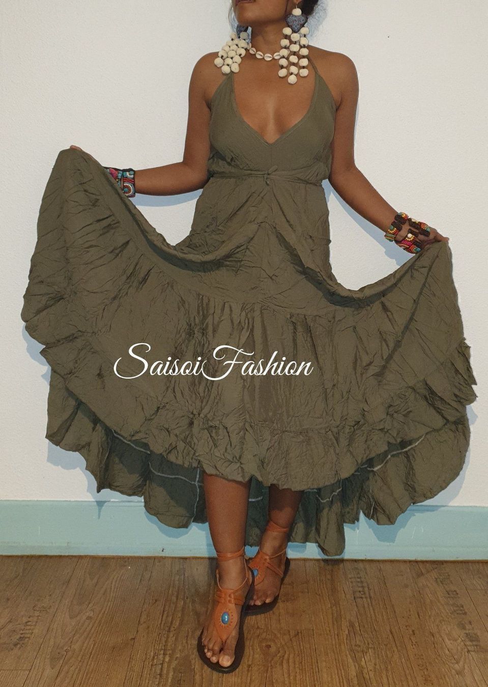 Kleider: Sommer boho Chic Strand Maxikleid XS-L – Neu und originalverpackt aus Ebmatingen von SaisoiFashion 7