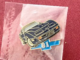 Corvette C4 1981 Anstecknadel, Pin - Sammlerstück Rarität!