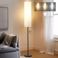 Stehlampe Papierlampenschirm 165 cm 3 Lichtfarben