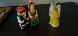 Holzfiguren, 3 Stück, Handgeschnitzt!