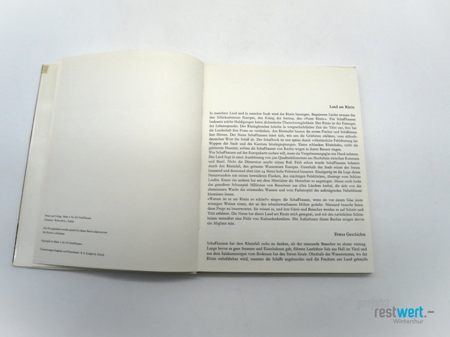 Libri: KARL JUD - Schaffhauser Photobuch – Usato da Winterthur venduto da Restwert_Winterthur 2