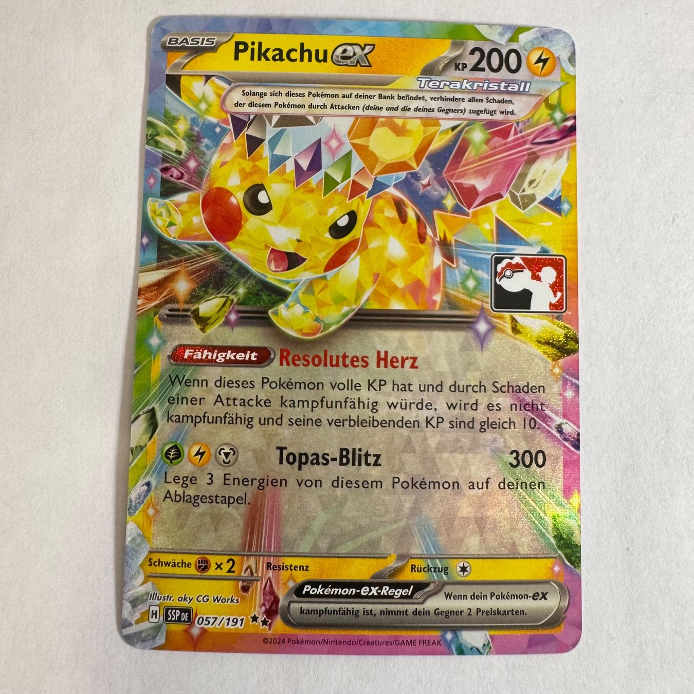 Pokémon Carte collezionabili: Pokémon SSP - Pikachu Ex - 57 / 191 - Prize Pack DE – Nuovo (secondo la descrizione) da Staad SG venduto da miaCards