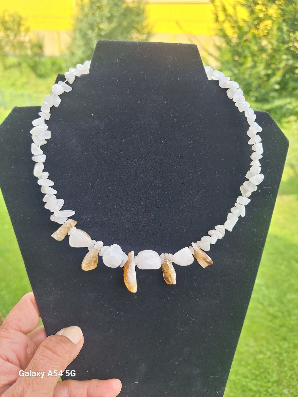 Catenine: Choker mit Quarz und Citrin – Nuovo (secondo la descrizione) da Oberglatt ZH venduto da nat_c6k7