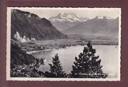 CHILLON et Dents du Midi vus de Glion - 1959