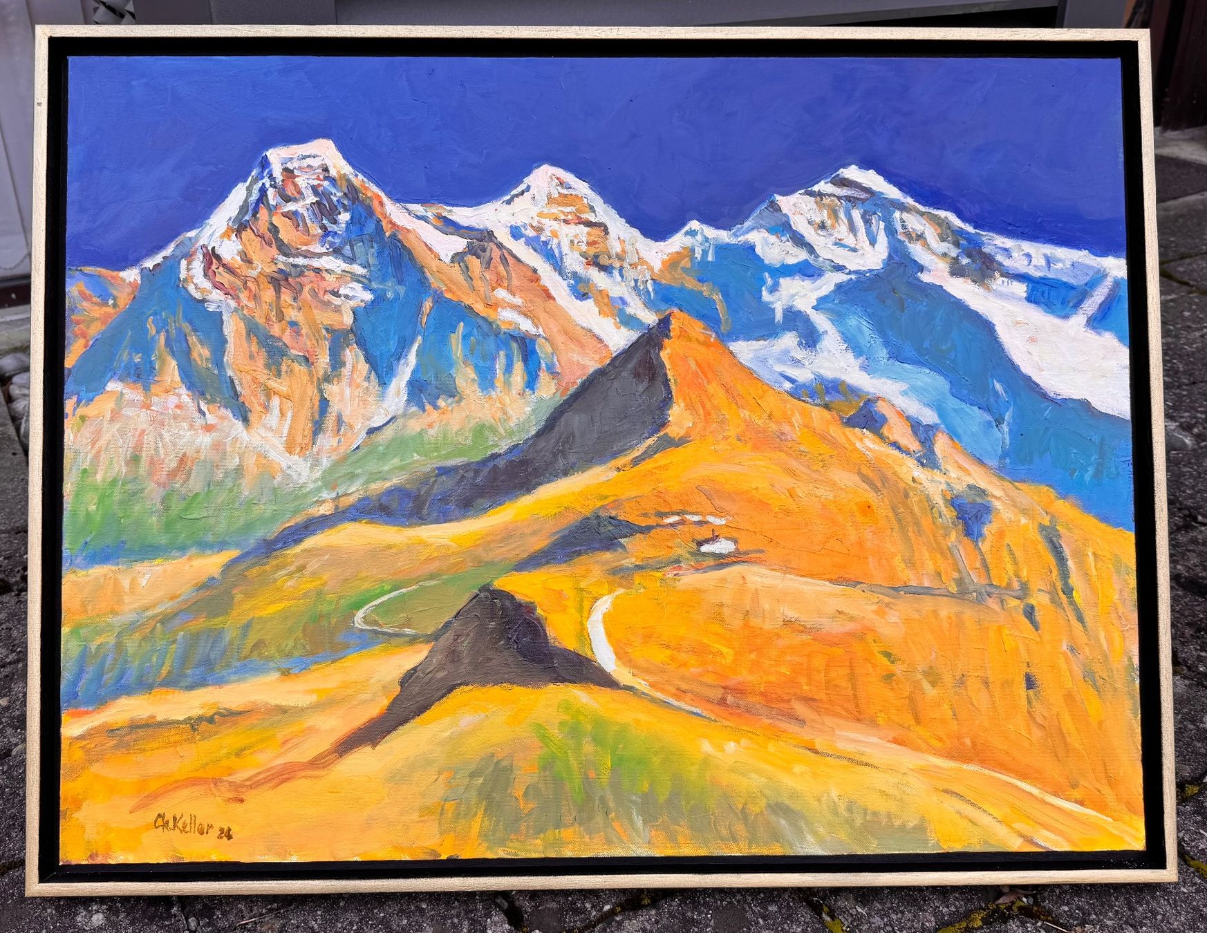 Gemälde: Die Berner Alpen – Neu (gemäss Beschreibung) aus Langnau am Albis von Antonius0