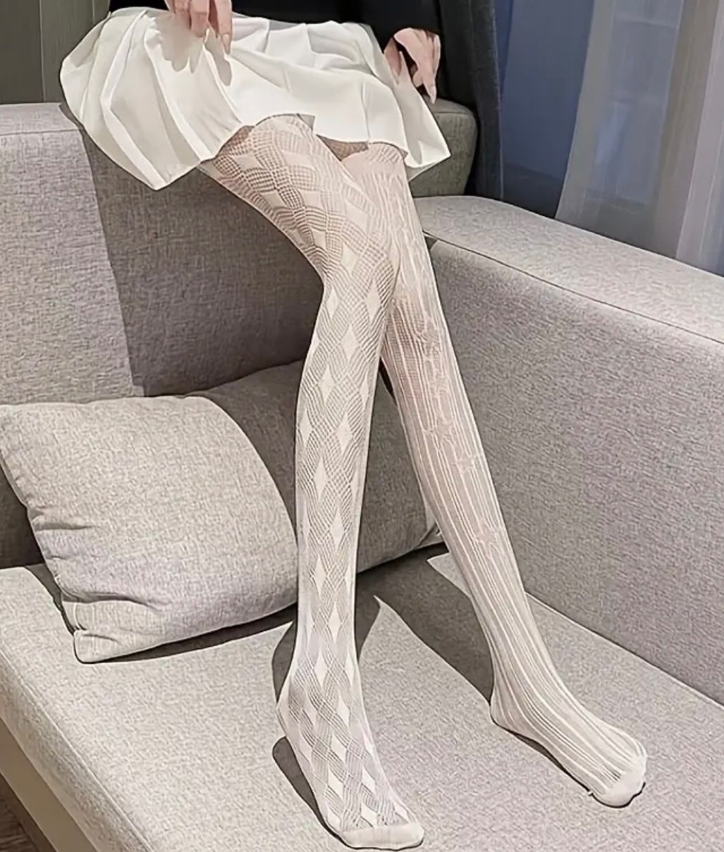 Strümpfe & Strumpfhosen: Collant colore late a rete, stile Particolare e sexy – Neu und originalverpackt aus Locarno von Fixed8 3