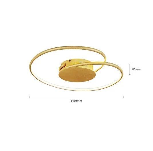 Kronleuchter & Deckenlampen: AKTION Lindby Joline LED-Deckenleuchte, gold, 45 cm – Neu und originalverpackt aus Basel von Seifehuesli 5