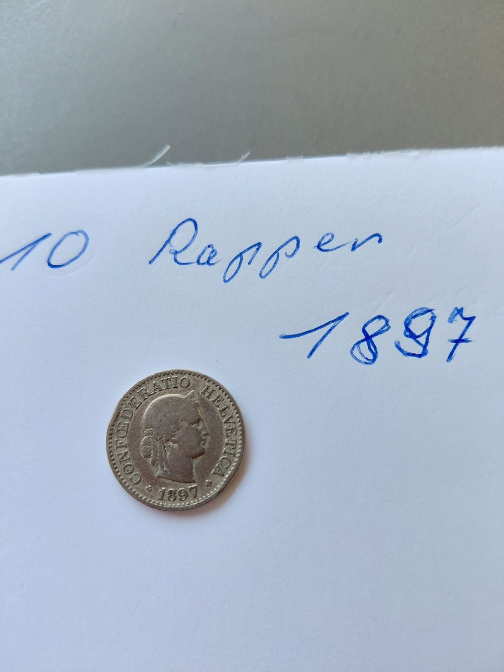 Alle Münzen: 10 Rappen 1897 Münze gebraucht – Gebraucht aus Bonaduz von topolino052