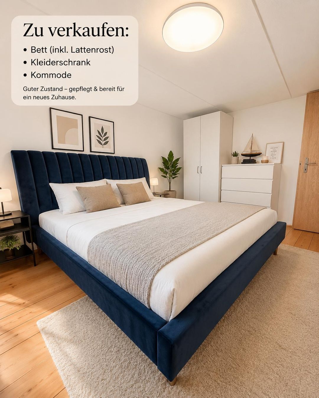 Letti: Schlafzimmer-Set mit Bett, Premium-Matratze + IKEA Möbel – Usato da Bichelsee venduto da neenas16