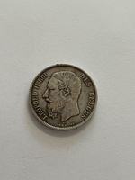 5-Francs-Silbermünze  König Leopold II.