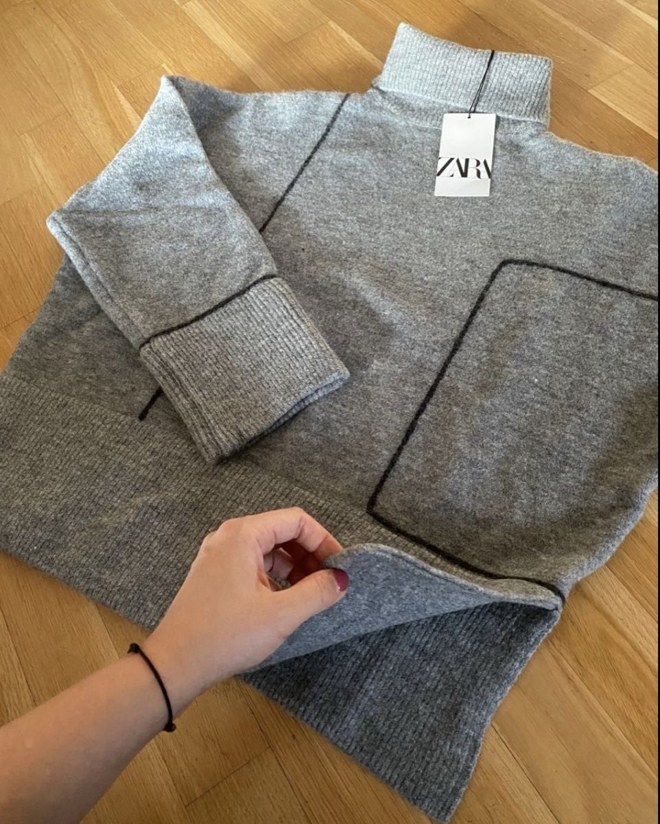 Zara Pullover & Sweatshirts: NEU Zara Pullover Grau Rollkragen mit Etikett, L – Neu und originalverpackt aus St. Gallen von lfs_nxl8 1