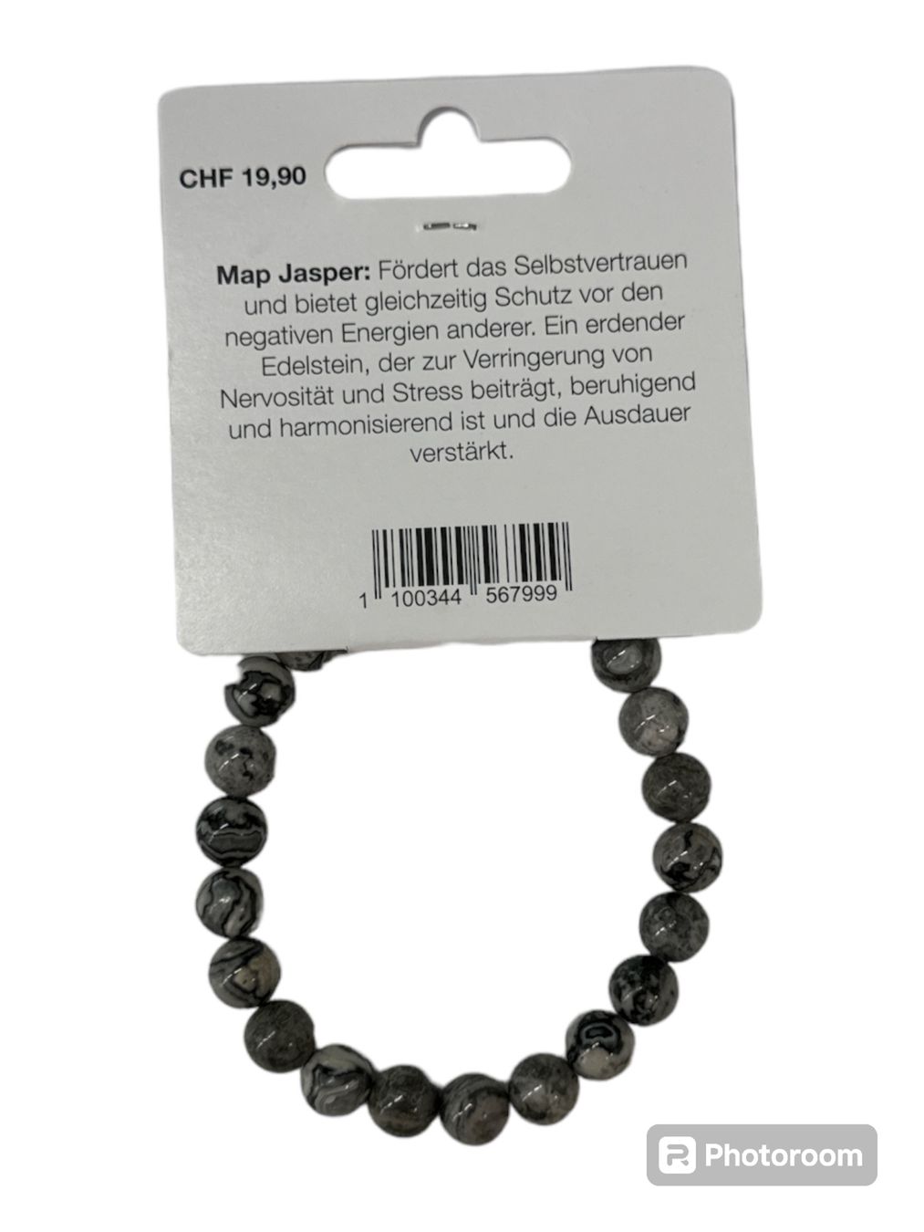 Armbänder & -reifen: Echtstein Chakra Armband 8mm / Map Jasper – Neu und originalverpackt aus Oensingen von Liquidations-Shop 1
