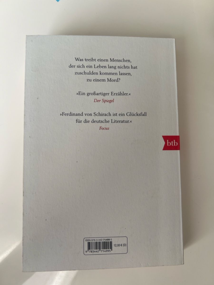 Bücher: Ferdinand von Schirach - Der Fall Collini – Gebraucht aus Seon von lar_9mn9 1