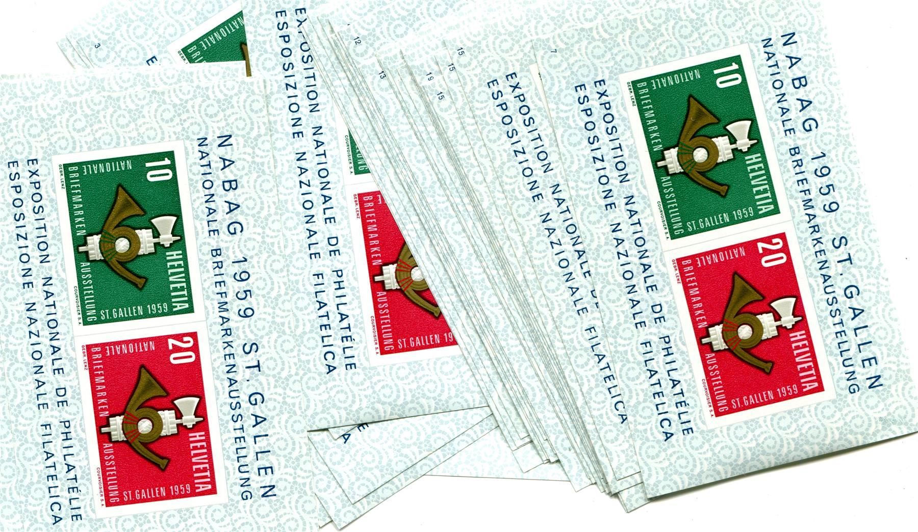 Tous les timbres: 1959 NABAG Block postfrisch, 40 Stück – D'occasion à Winterthur par Kyoung
