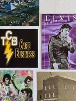 ELVIS PRESLEY  5 Orig.Karten aus Graceland+Tupelo/Geburtsort