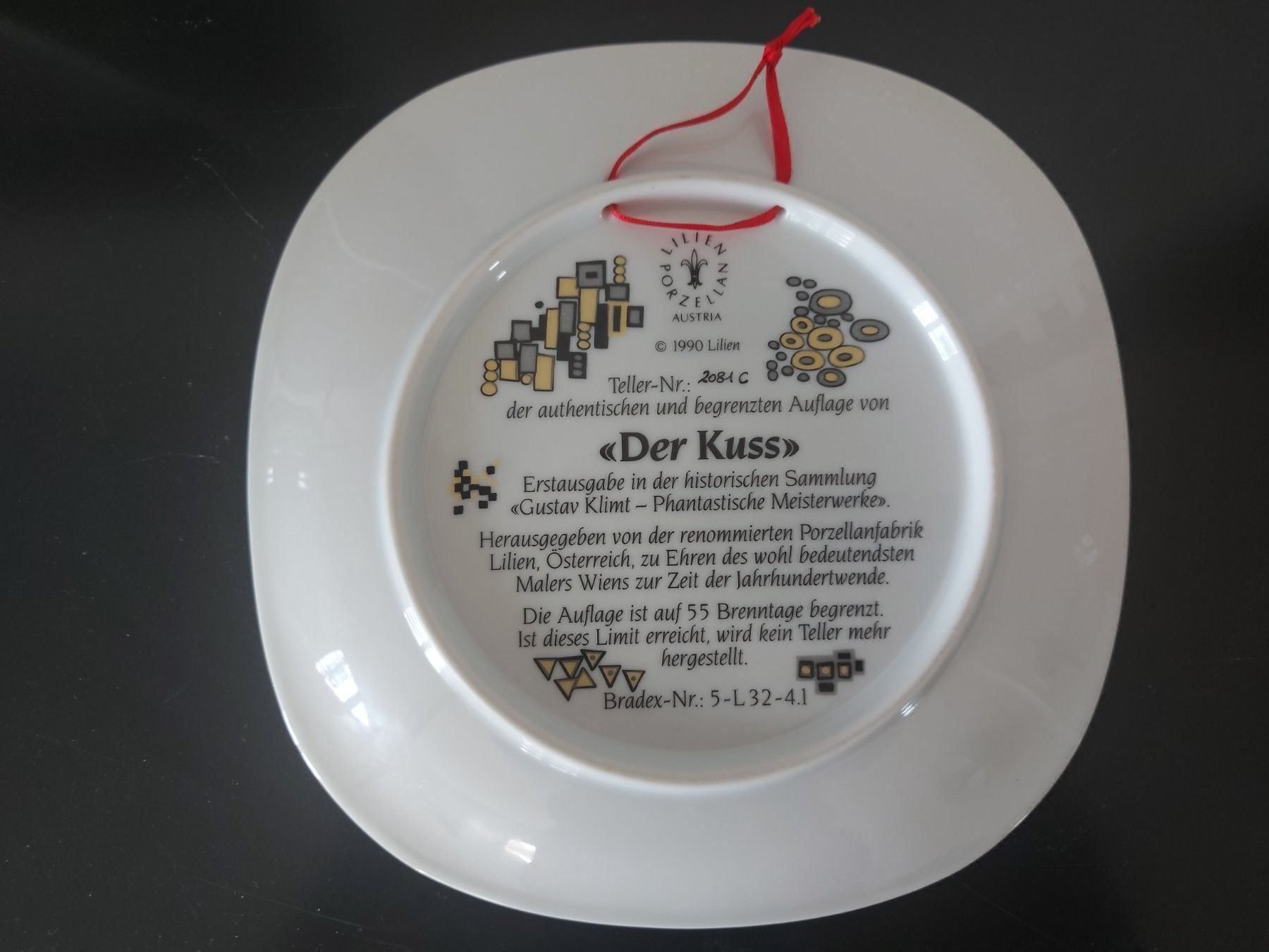 Piatti: Der Kuss Gustav Klimt Kunstteller 1990 – Usato da Pfäffikon ZH venduto da eric0113 3