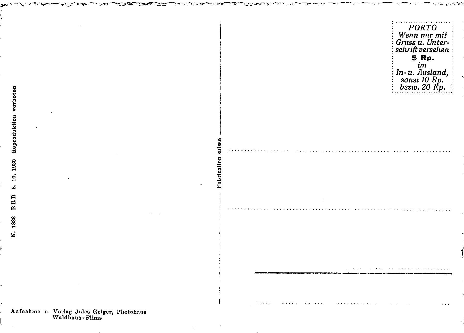 Cartoline postali: Brigels – Usato da Ottikon b.Kemptth. venduto da Neptun1974 1