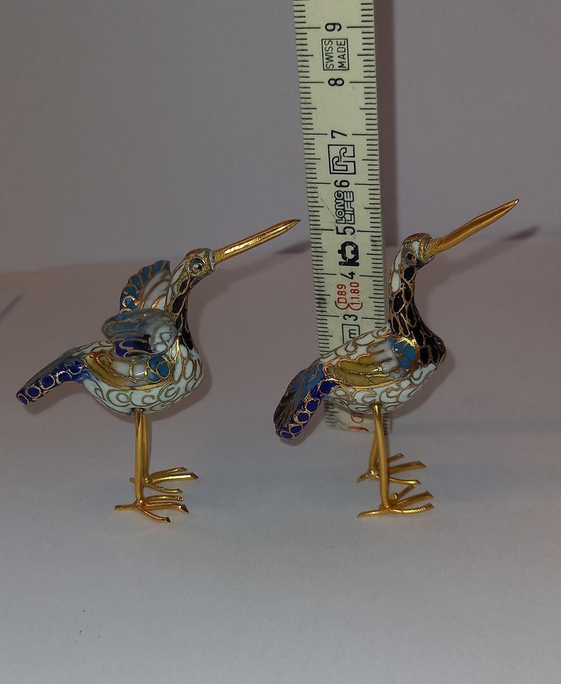 Tutte le decorazioni: 2 Vögel farbig emailiert aus Messing – Usato da Reiden venduto da jasi029 4