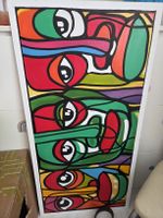 ​Moderne Originalgemälde "African Tribal Face" – Südafrika 