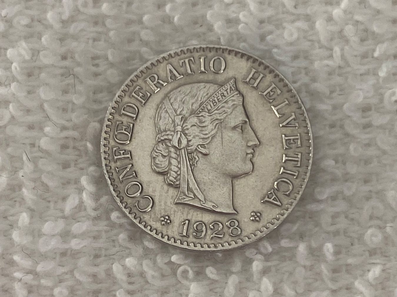 Tutti le monete: 5 centimes/rappen 1928 – Usato da Nyon venduto da Ilmi09