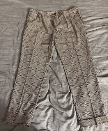 Karierte Hose beige/braun