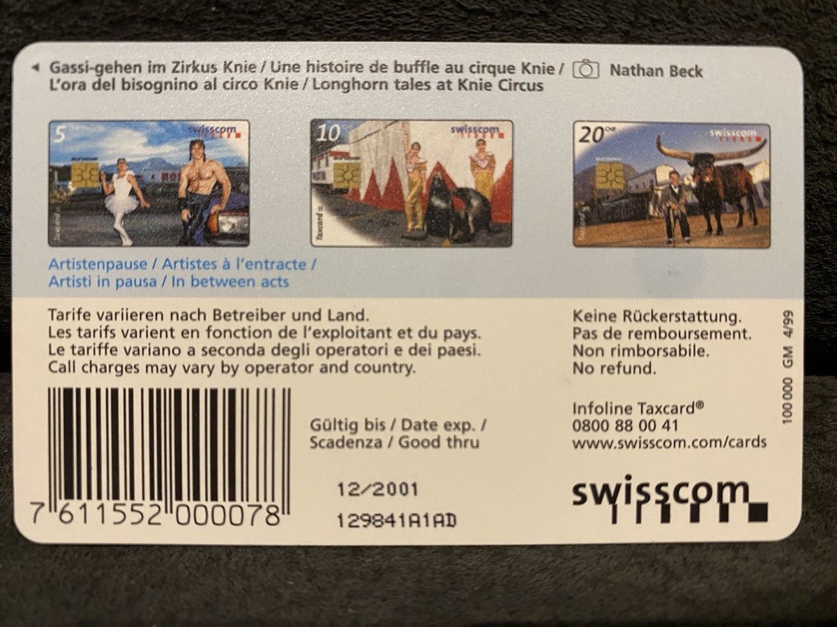 Telefon- & Taxkarten: Taxcard GM3 – Gebraucht aus Lausanne von babacard10 1