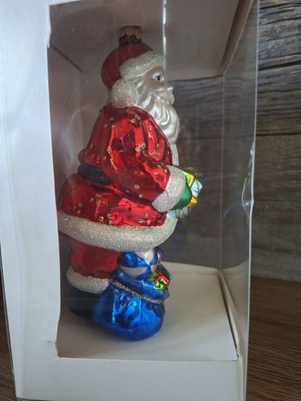 Tutte le decorazioni: neu: Sujet Weihnachtskugel Samichlaus Glas 14cm – Nuovo e nell'imballaggio originale da Nassen venduto da verrueckt 2