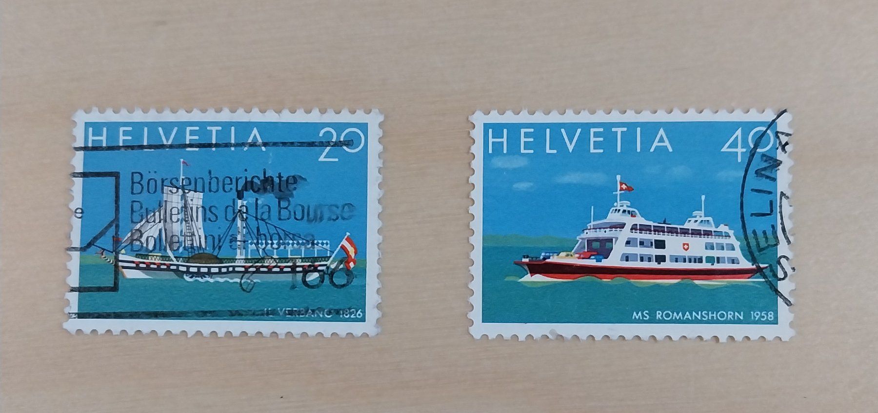 Tutti i francobolli: Set de 2 timbres CH 1978 – Usato da Bussigny venduto da jaqual