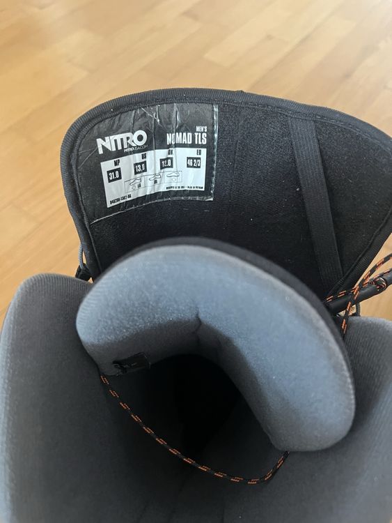 Snowboard Nitro Board: Nitro Snowboard mit Bindung & Nitro Nomad TLS Boots Gr.46 – Usato da Zug venduto da jessicab99 8