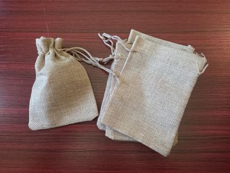 Set mit 50 Jutebeuteln 18x13cm sac en toile de Jute