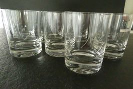 8 Whiskygläser Sarner Kristall graviert MG