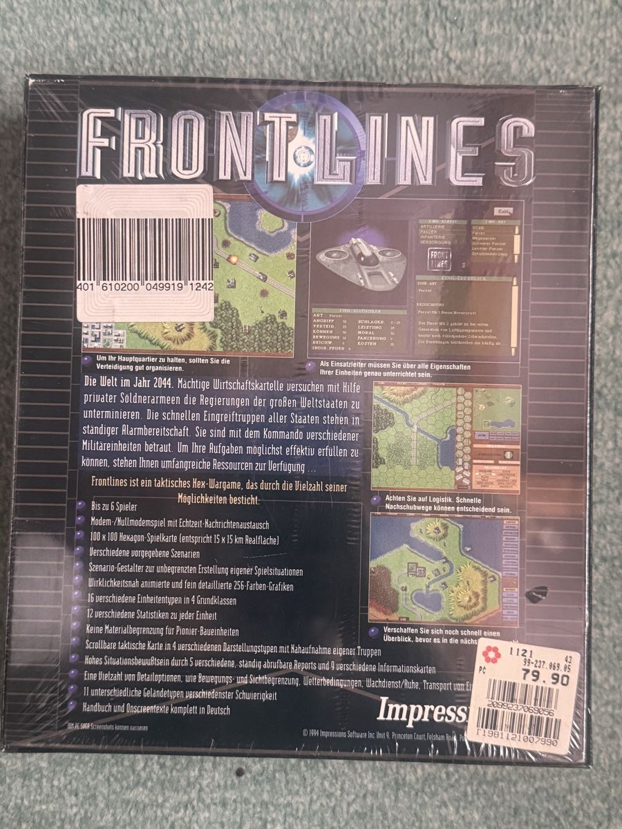 Giochi: Retro Big Box PC Game Front Lines – Nuovo e nell'imballaggio originale da Birmensdorf ZH venduto da alexapat 1