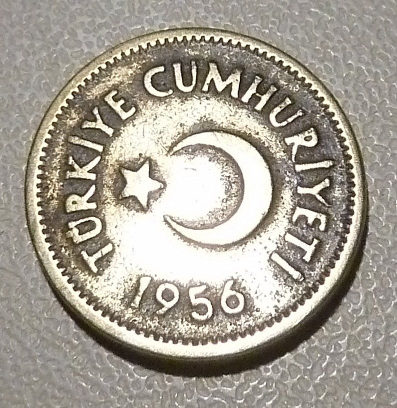 Tutti le monete: Türkei, Turkey 5 Kurus, Messing 1956 – Usato da Mesocco venduto da Nugivendus 2