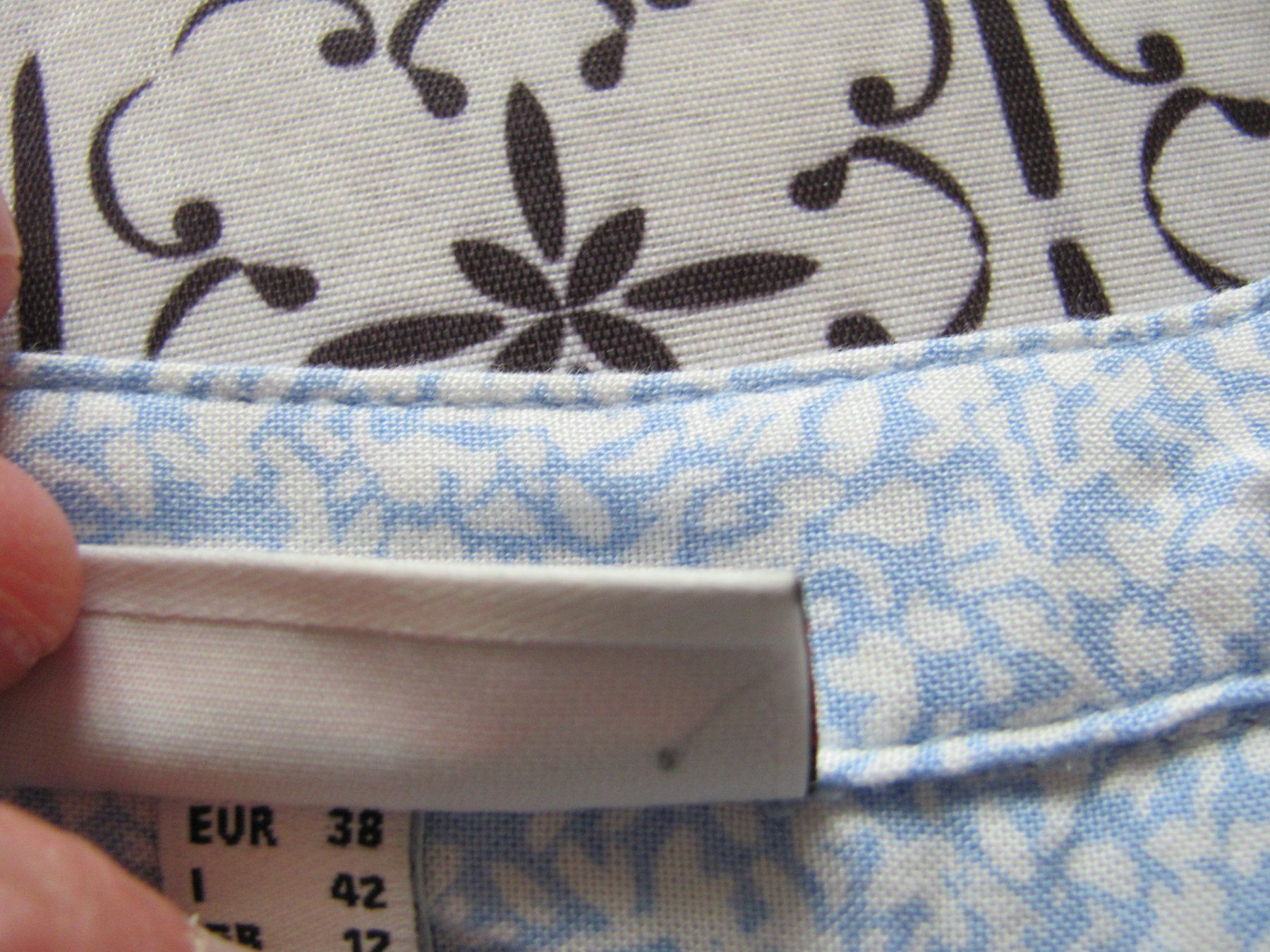 Camicette: Street One Bluse hellblau mit  Muster Gr.38 – Usato da Gümligen venduto da Fantapanda 8