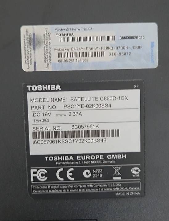 Toshiba Notebooks: Toshiba Satellite C660D-1EX – Gebraucht aus Unterägeri von tinixa96 2