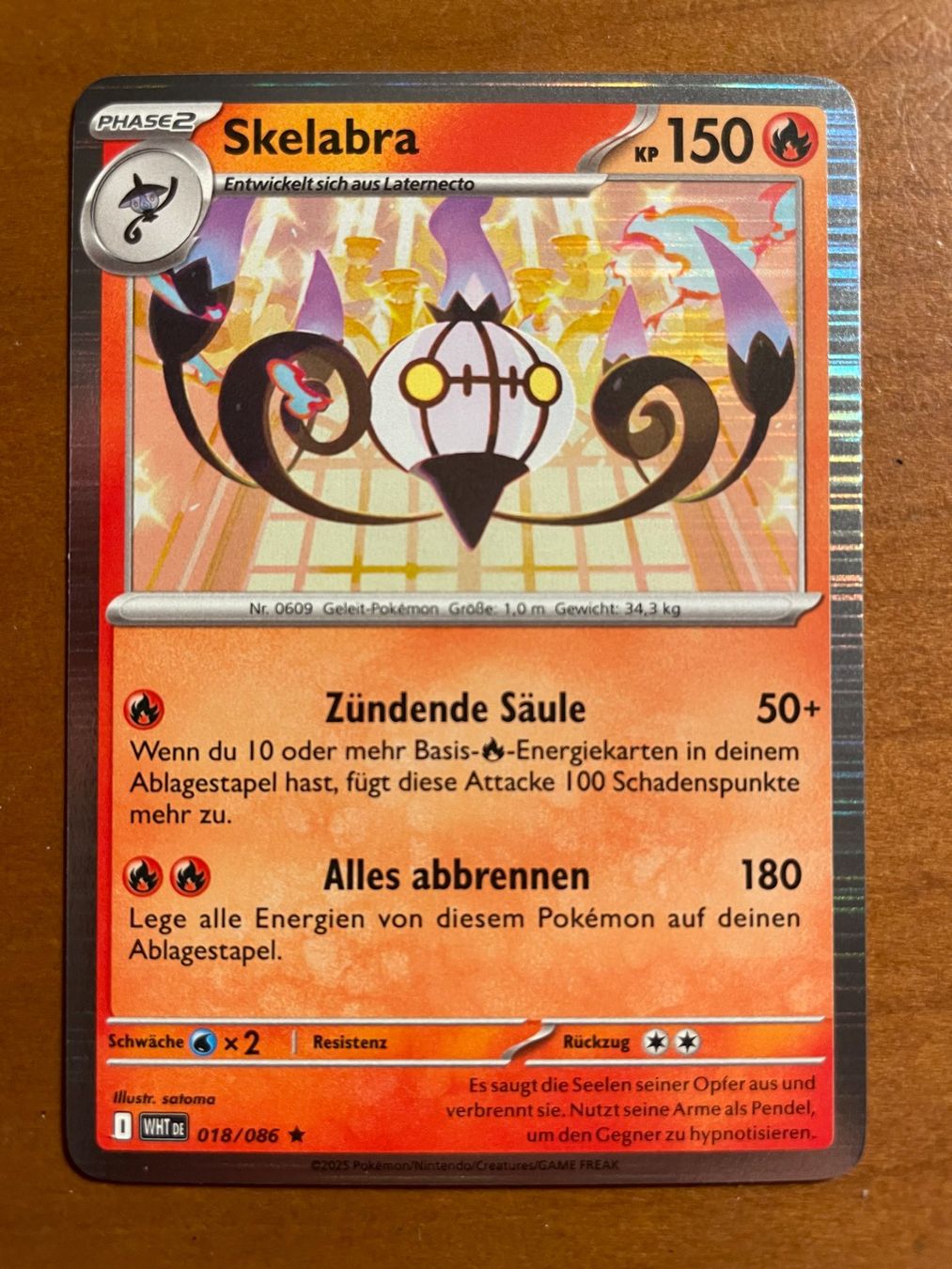 Pokémon Sammelbilder & Trading cards: Pokemon Skelabra Holo (Versand gratis) – Neu (gemäss Beschreibung) aus Chur von Angerson