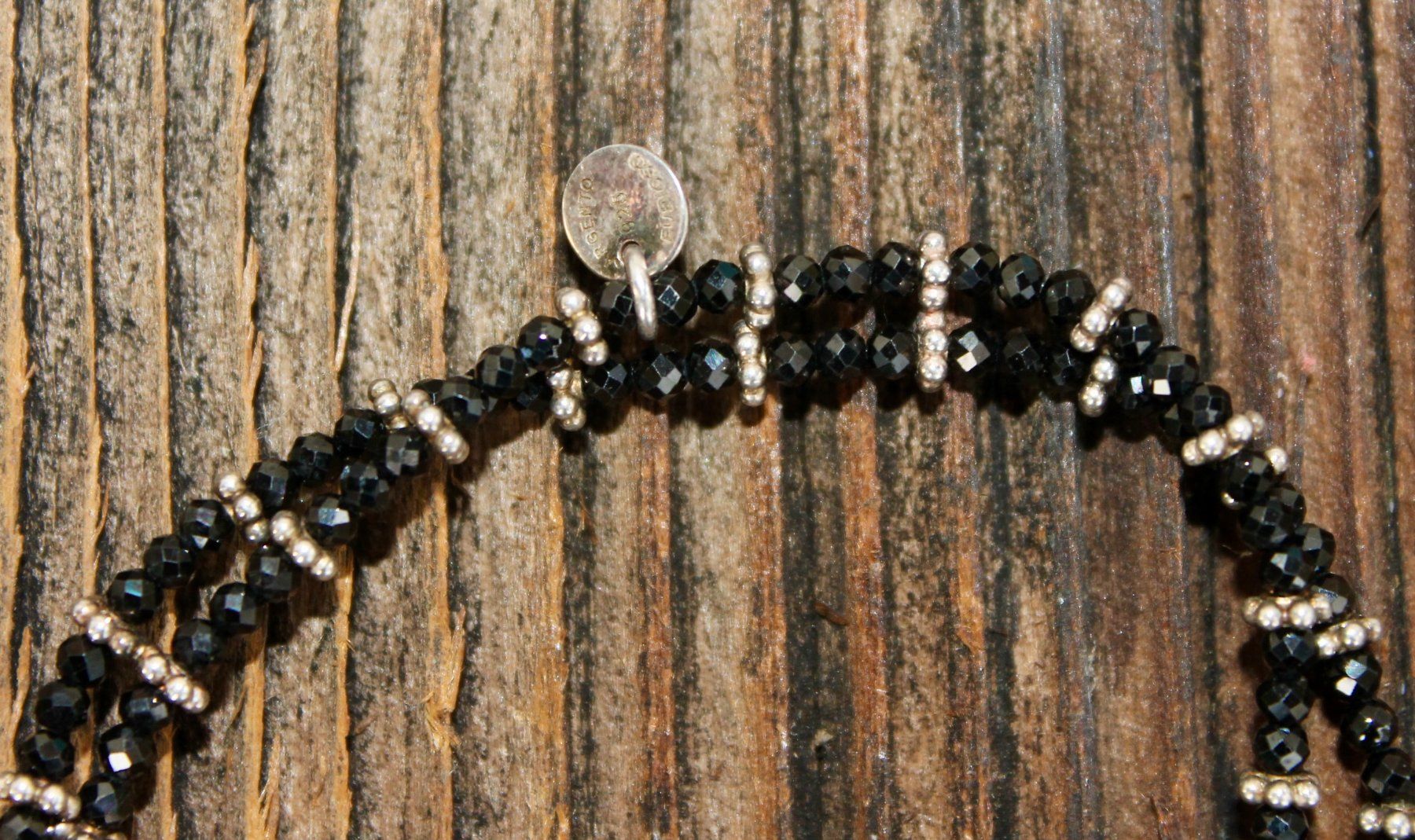 Bracciali & Braccialetti: Elastisches Bracelet, Silber mit Onyx (neu) – Nuovo (secondo la descrizione) da Kirchlindach venduto da hekilida 2
