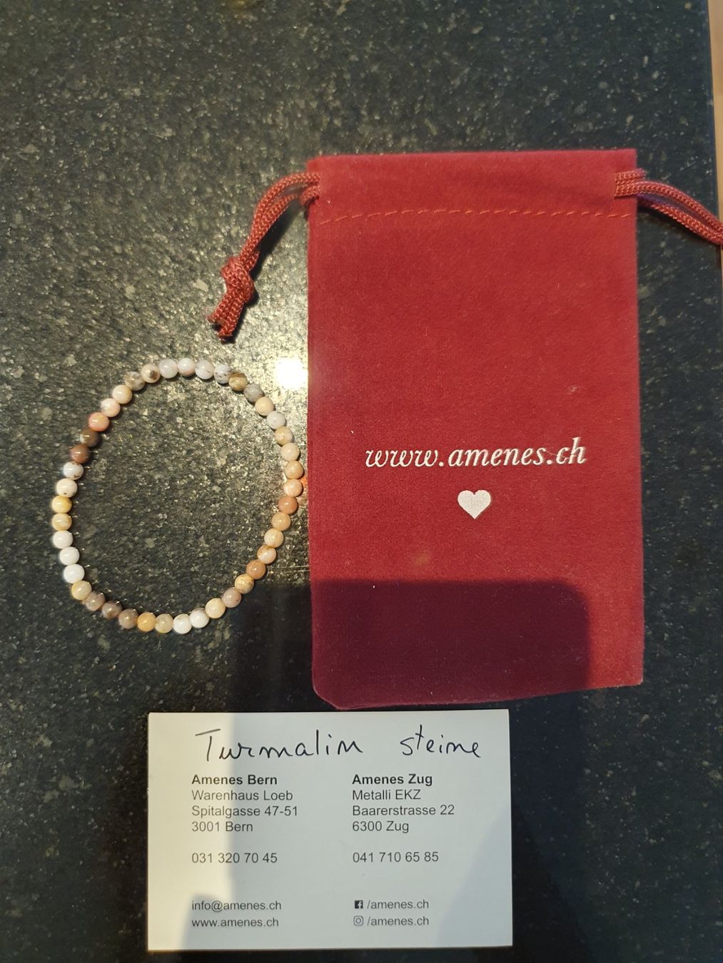 Bracciali & Braccialetti: AMENES Armband mit Turmalinsteinen – Usato da Arth venduto da frey1993 2