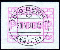 3000 BERN ANNAHME - TOP VOLLSTEMPEL - 1A17