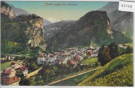 Thusis gegen die Viamala - Litho