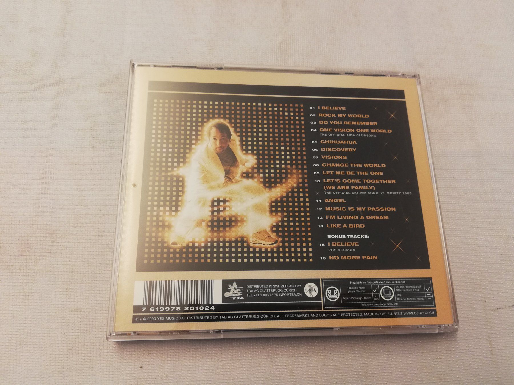 CD: DJ BOBO - VISIONS – Usato da Bern venduto da Vinylsound.ch 1