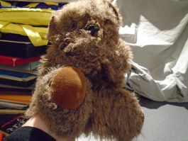 Handpuppe Bär, braun Töne, Furry Folk Puppets