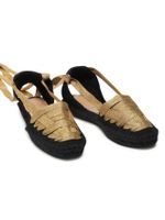 Castaner Espandrilles schwarz gold flats NEU OVP SALE