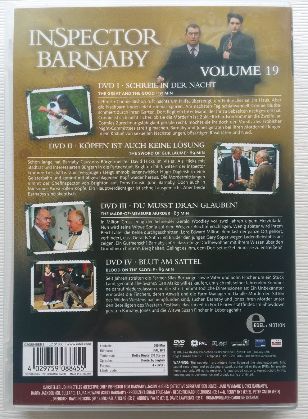 Tutti i DVDs: 4x DVD: Inspector Barnaby - Volume 19 – Usato da Oberriet SG venduto da Manick 2