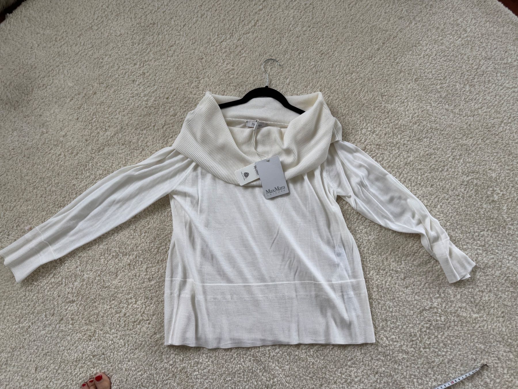 Max Mara Maglioni & Felpe: MAX MARA LEISURE Wolle Pullover Gr XL Weiss NEU – Nuovo (secondo la descrizione) da Zuerich venduto da Moochie 7