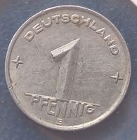 DEUTSCHLAND DDR 1952 - 1 PFENNG ALUMINIUM - IN MUENZKARTON