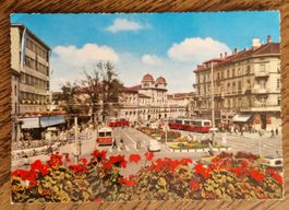 Winterthur, Bahnhofplatz, Oldtimer 1965