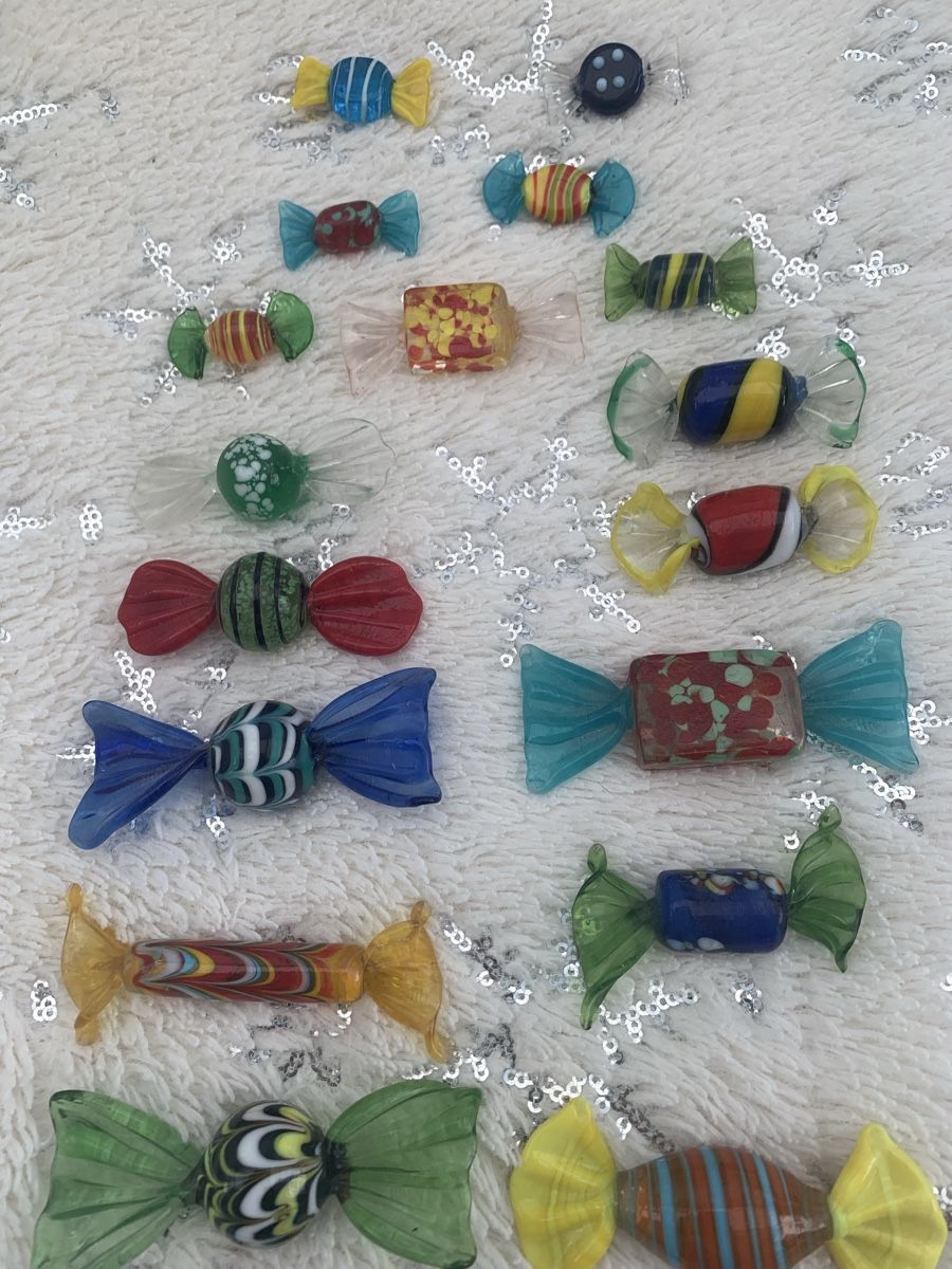 Murano Gläser: 25 Stück dekorative Murano Glas Bonbons  – Neu (gemäss Beschreibung) aus Rothrist von Oddymanliane 3
