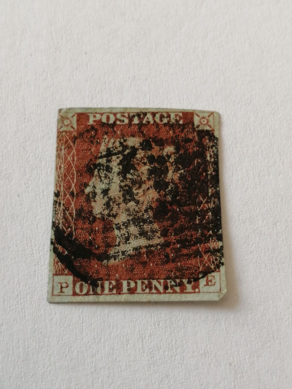 Alle Briefmarken: One Penny Red 1846 – Gebraucht aus Happerswil von tschergi