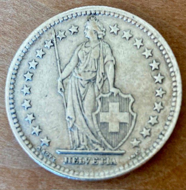 Tutti le monete: 2 Franken 1939  (Silber) – Usato da Dürnten venduto da Scheidegg32 1